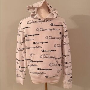 Champion White Fleece Hoodie